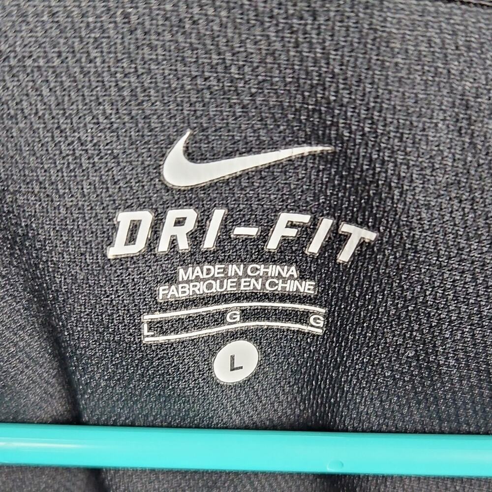 Nike Dri-FIT Men's Black Yellow 1/4 Zip Pullover‎ Athletic Long Sleeve Size L - Picture 2 of 5